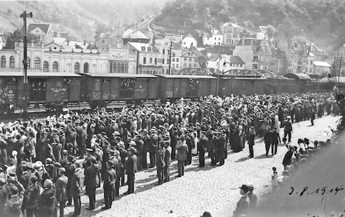 Mobilmachung in Altena 2014. Foto: Kreisarchiv Märkischer Kreis