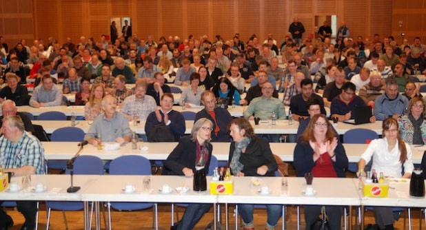 260 Arbeitnehmervertreter informierten sich beim 13. Betriebsrätetag der IG Metall Siegen (Foto: IG Metall Siegen).