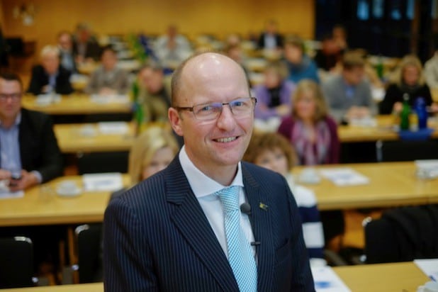 Bildzeile „Bartels": Der gebürtige Siegener Andreas Bartels hatte in der IHK Siegen die „Krisenkommunikation in Zeiten von Social Media" im Blick.