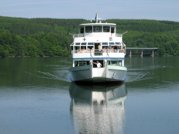 Schifffahrt auf der Bigge (Foto: Johanna Behrendt)