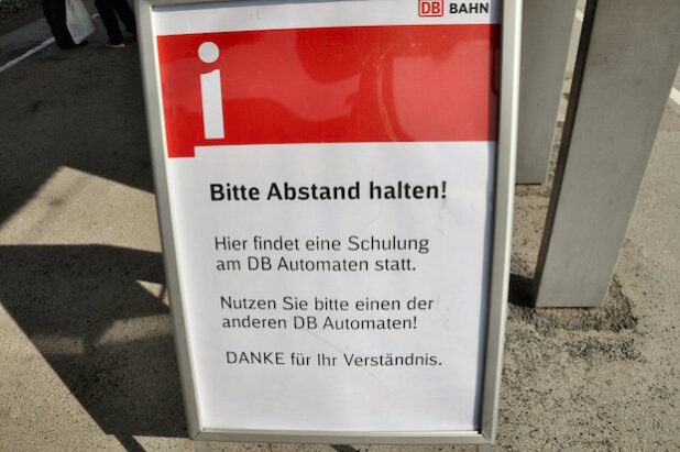 Für die Zeit der Schulung ist ein Fahrkartenautomat für die Teilnehmer reserviert (Foto: Stadt Lippstadt).
