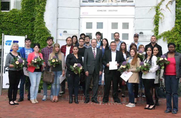 Der Landrat begrüßte 33 neue Staatsbürger/innen (Foto: Erkens/Märkischer Kreis)