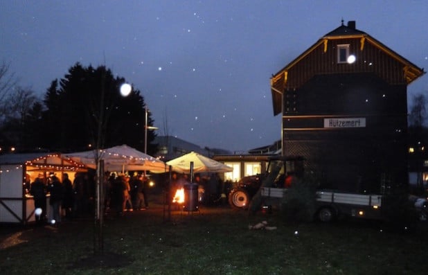 Treffpunkt Alter Bahnhof (Foto: Dorfverein Hützemert e.V., Ingo Grütz)