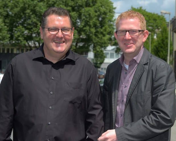 Das neue Führungsduo der IG Metall Siegen: Andree Jorgella (l.) und Tobias Tigges. Quelle: IG Metall Siegen