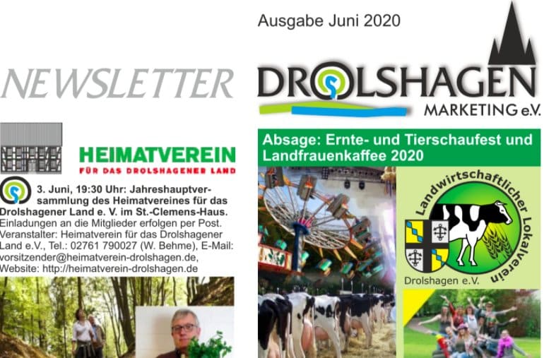 Drolshagen Newsletter Juni 2016 - Drolshagen Marketing e.V.