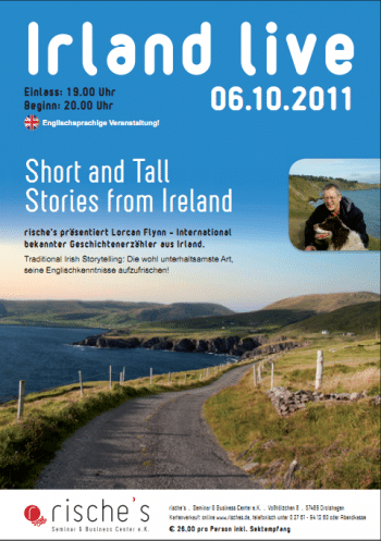 Lorcan Flynn aus Irland präsentiert englisches Storytelling "Short and Tall Stories from Ireland"