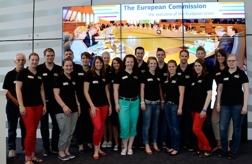 Studierende und Auszubildende des Kreises Soest unternahmen eine Bildungsfahrt in die Stadt der europäischen Institutionen - Brüssel (Quelle: Kreis Soest).
