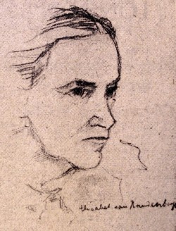 Elisabet van Randenborgh als Porträtzeichnung von Dr. E. G. Klein-Westig (WP 1948) - Quelle: Stadt Iserlohn