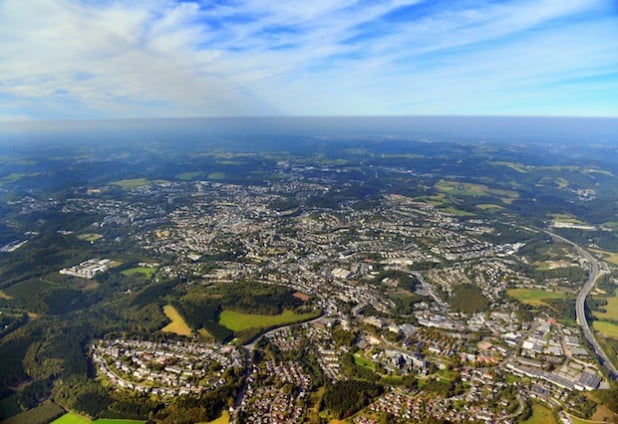 Lüdenscheid von oben (Foto: Gerhard Launer).