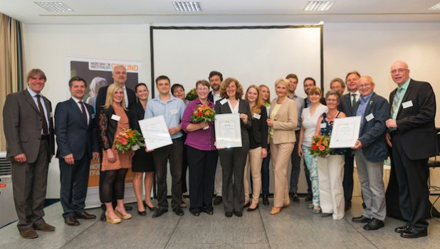 Strahlende Gesichter bei den Siegern des Wettbewerbs „Gesund.NRW“ (Foto: Stadt Lennestadt).