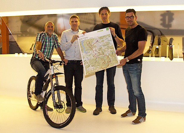 Die Pressekonferenz zum SKS-Bike-Trail am 02.06.2014 (Foto: Stadtmarketing Sundern eG).
