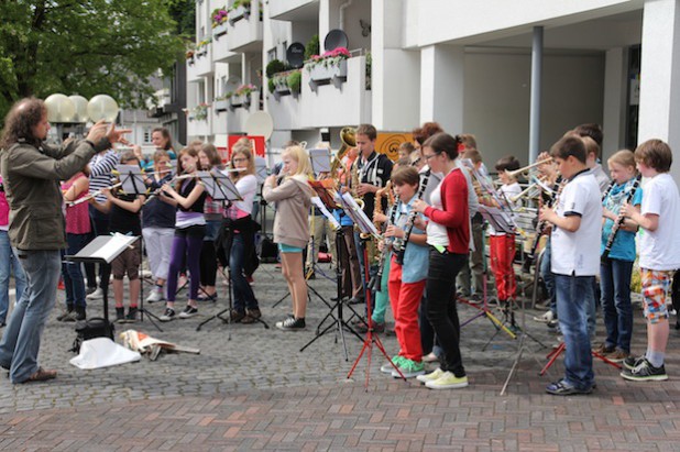 Die Musikschule Volmetal spielt bei der Eröffnung des Kreisheimattages (Foto: Märkischer Kreis).