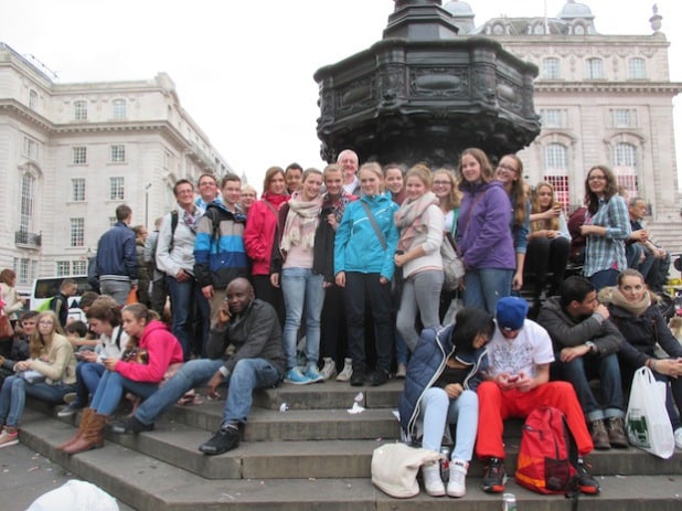 Goodbye, Piccadilly – nach drei unvergesslichen Tagen nahmen die Nord-Messdiener am Freitagabend Abschied von London (Foto: Tibo).