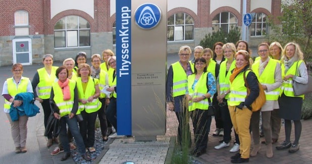 LUNA - zu Gast beim führenden Hersteller von Großwälzlagern (Foto: Stadt Lippstadt)