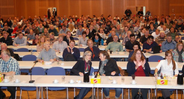 260 Arbeitnehmervertreter informierten sich beim 13. Betriebsrätetag der  IG Metall Siegen (Foto: IG Metall Siegen).