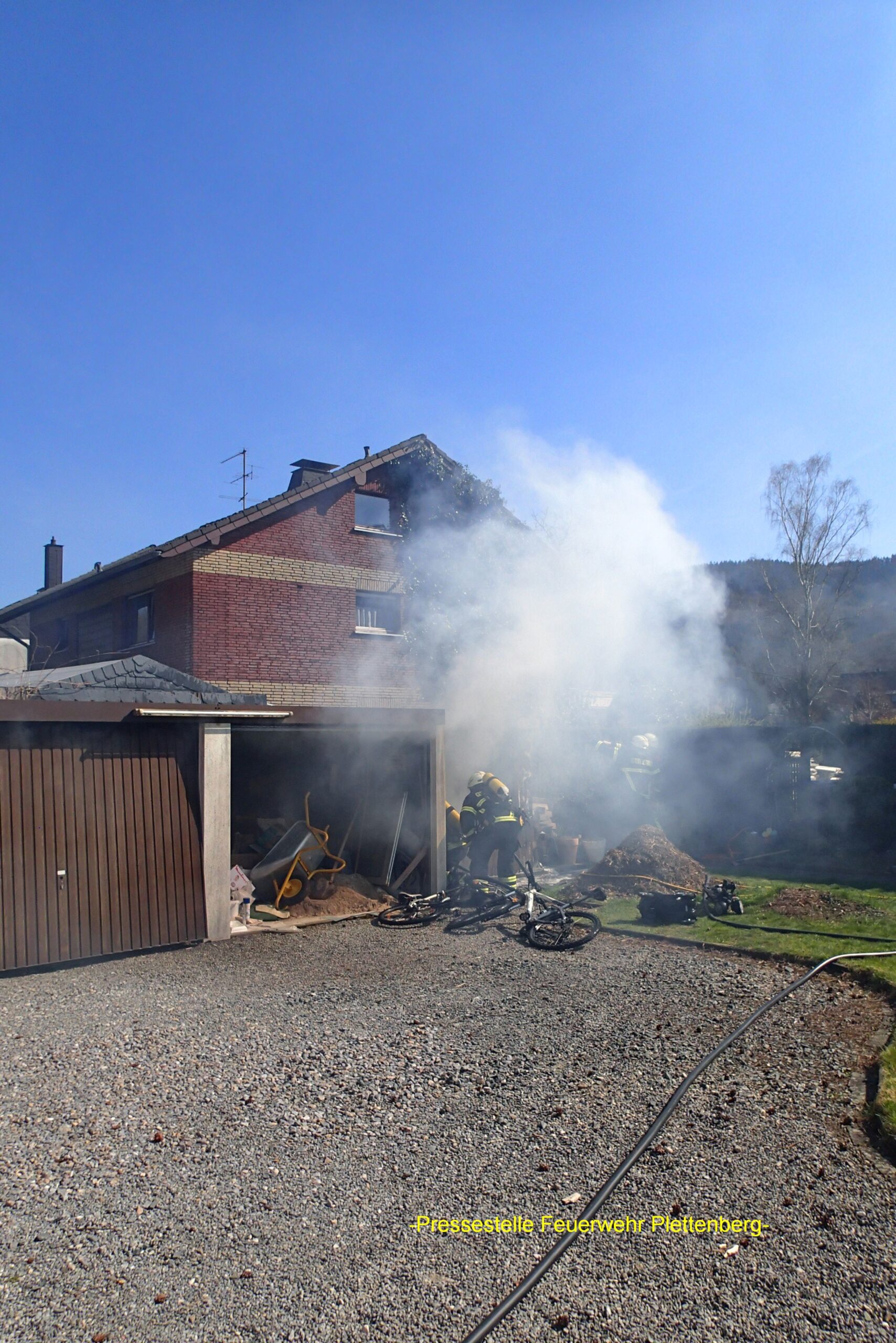 Schuppenbrand in PlettenbergOhle