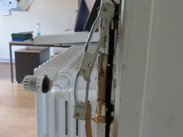 Aufgebrochene Türen - Der Sachschaden ist nicht unerheblich (Foto:  Kreispolizeibehörde Soest)