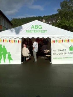 Das ABG-Mieterfestzelt (Quelle: Joachim Effertz/ABG)