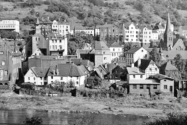 So sah der Küstersort in Altena über der Lenne im Jahr 1955 aus (Foto: Kreisarchiv Märkischer Kreis).