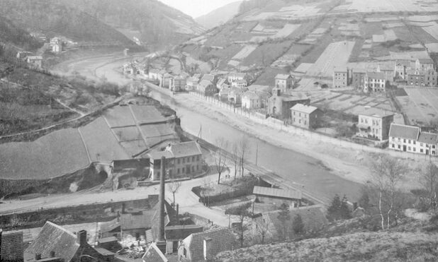 Der Bereich der heutigen Steinernen Brücke in Altena (Foto: Kreisarchiv Märkischer Kreis).