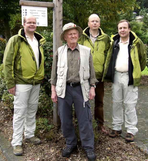 Die Organisatoren der Wanderwoche (von links): Josef Nieder, Reinhard Schmidtmann, Antonius Knippschild und Manfred Rüppel - Foto: Reinhard Schmidtmann (privat).