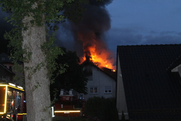 Brand eines Wohnhauses in Wenden-Gerlingen (Foto: Kreispolizeibehörde Olpe)