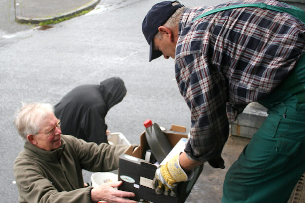 Die mobile Schadstoffsammlung kommt gut an in Wilnsdorf (Foto: Gemeinde Wilnsdorf).