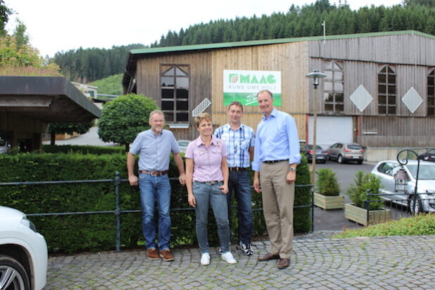 v.l.n.r: Burkhard Hömberg, Petra Schulte-Maag, Michael Schulte, Matthias Heider - Quelle: Dr. Matthias Heider MdB