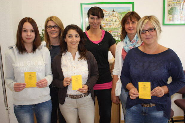 Einige Mitarbeiterinnen des Kinder- und Jugendärztlichen Dienstes, die die Impfberatung durchführen (von links): Janine Pfeiffer, Tanja Schürholz, Seriban Horn, Sabine Lenz, Monika Berndt und Melanie Ohms (Foto: Kreis Olpe).