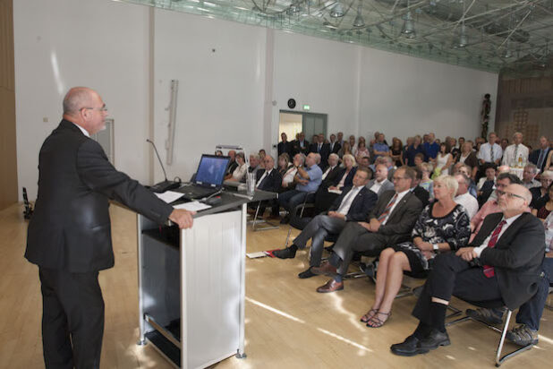 Regierungspräsident Dr. Gerd Bollermann verabschiedete sich am Montag (31.08.) von den Beschäftigten der Bezirksregierung Arnsberg (Foto: Bezirksregierung Arnsberg).