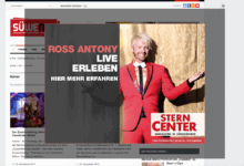 Ross Antony besucht am kommenden Wochenende das Sterncenter in Lüdenscheid.