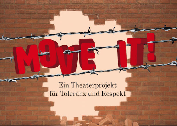 Das Projekt „Move it!“ mündet in Theateraufführungen in der Stadthalle Soest am 30. Oktober. 22 Jugendliche von 14 bis 18 Jahren präsentieren ihre Perspektive auf Toleranz und Respekt in unserer Gesellschaft (Grafik: Hergen Köhler).