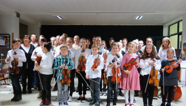 Die Nachwuchs-Musiker der Musikschule Attendorn begeisterten das Publikum (Foto: Hansestadt Attendorn).