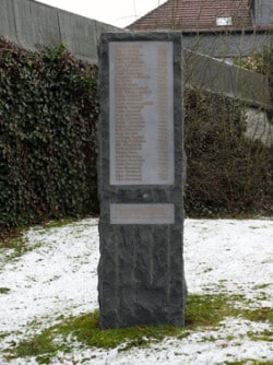 Die Gedenkstele - Foto: Martina Wittkopp-Beine, Stadtarchiv Plettenberg