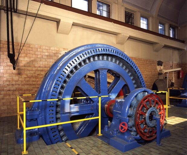 Eine Turbine im Wasserkraftwerk Schwitten. Foto: Gerd Nolte