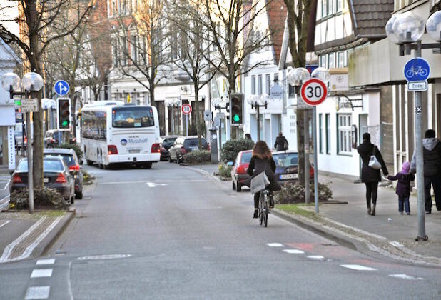 Ab sofort gilt auf der gesamten Strecke Cappeltor/Cappelstraße Tempo 30 (Foto: Stadt Lippstadt).