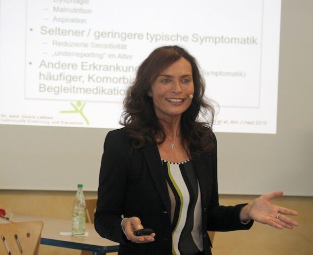 Ernährungsexpertin Dr. Gisela Labenz informierte beim Siegener Forum Gesundheit im Diakonie Klinikum Jung-Stilling. Quelle: Diakonie in Südwestfalen gGmbH