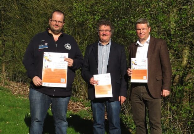 Jens Weigand, Ulrich Bensberg und Andreas Bolduan laden stellvertretend für die Dorfgemeinschaft Müsen zum Vortrag „Blühende Landschaften“ am 29. April ein. Quelle: Stadt Hilchenbach