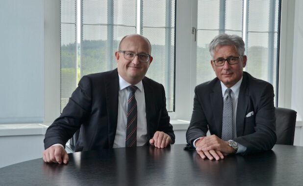 Die ENERVIE Vorstände Erik Höhne (Vorstandssprecher, links) und Wolfgang Struwe (rechts). Quelle: ENERVIE