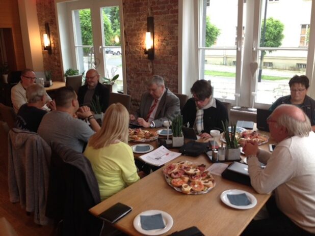 SPD-Fraktion im Gespräch mit Vertretern des "AK Barrierefrei". Quelle: SPD-Kreistagsfraktion Olpe