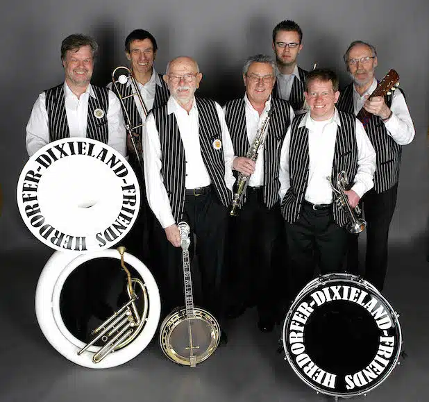 Die Herdorfer Dixieland Friends sorgen für gute Stimmung beim kommenden Jazzfrühschoppen am Museum Wilnsdorf - Quelle: Gemeinde Wilnsdorf