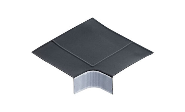 Die flexible Detaillösung BLANKE DISK CORN FLEX für den Wanneneckenrand. Bildquelle: Blanke 