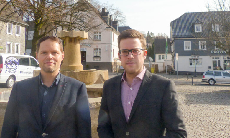 Fordern eine eigene Rettungswache für Drolshagen: Michael Köhler (links) und Florian Müller (rechts) vom CDU Stadtverband Drolshagen.