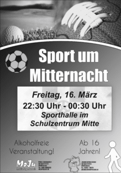 Geseke - Sport um Mitternacht am 16. März 2018