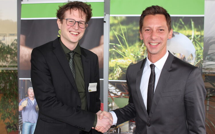 Landrat Andreas Müller (rechts) und der Klimaschutzmanager Dr. Dominik Düber
