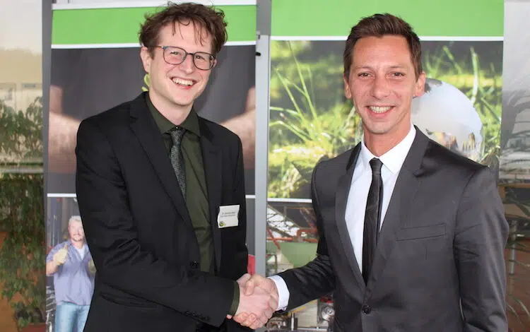 Landrat Andreas Müller (rechts) und der Klimaschutzmanager Dr. Dominik Düber