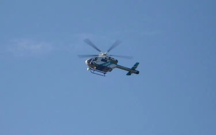 2019-12-19-Hubschrauber-Verkehrsunfall-Hubschrauber-Rettungshubschrauber-Rettungshubschrauber-Mueschede