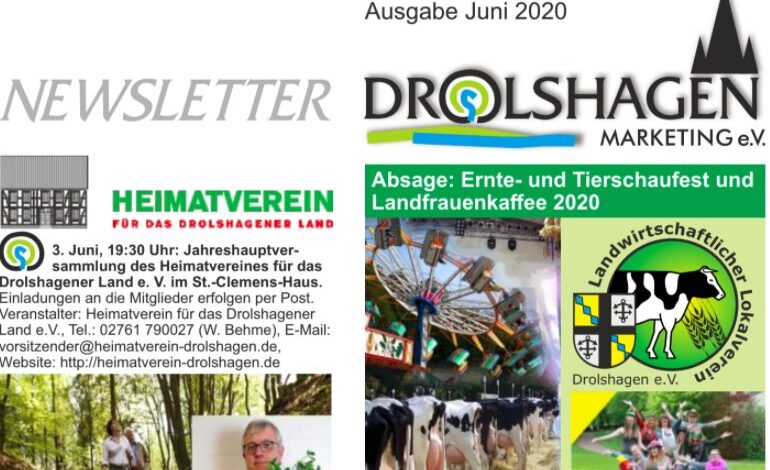 Drolshagen Newsletter Juni 2016 - Drolshagen Marketing e.V.